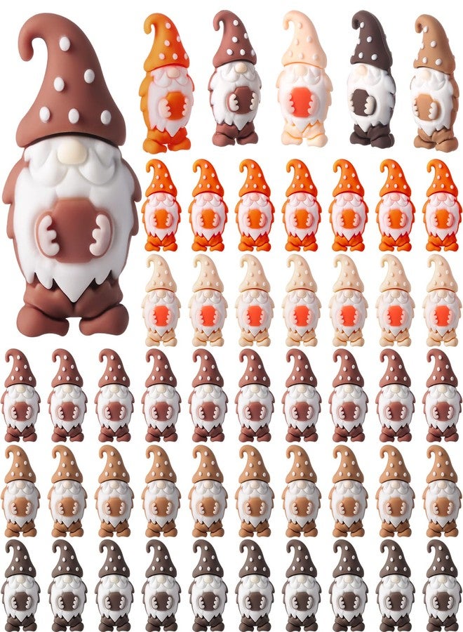 DoubleFill مجموعة دبل فيل ٥٠ قطعة من تماثيل أقزام القهوة الصغيرة لعيد الميلاد، تماثيل صغيرة، تماثيل جنية صغيرة، تماثيل مصغرة لبار القهوة، زينة، هدايا للعبة الاختباء، هدايا للطاولة والرف، إكسسوارات للحفلات - Image 1